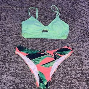 Cupshe Floral Bikini Set Medium